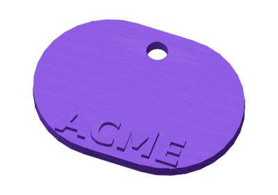 Logo Keyring — 3D preview
